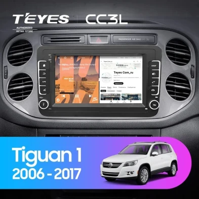 Штатная магнитола Teyes CC3L 4/32 Volkswagen Tiguan 1 (2006-2017) (с кнопками) 7"