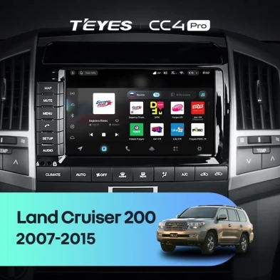 Штатная магнитола Teyes CC4 Pro 8/128 Toyota Land Cruiser 11 200 (2007-2015) F2 Тип-C