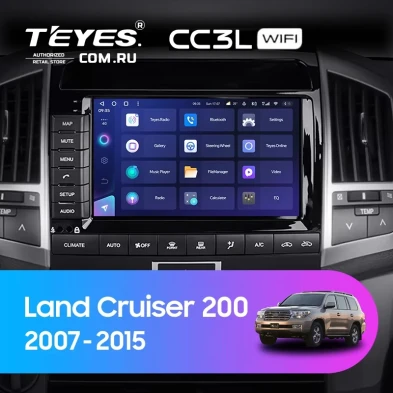 Штатная магнитола Teyes CC3L WiFi 2/32 Toyota Land Cruiser 11 200 (2007-2015) F2 Тип-B