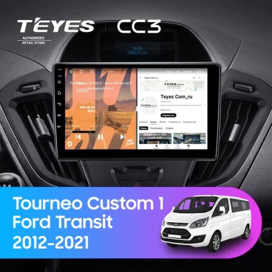 Штатная магнитола Teyes CC3 4/32 Ford Transit (2012-2021) F2 (0din)