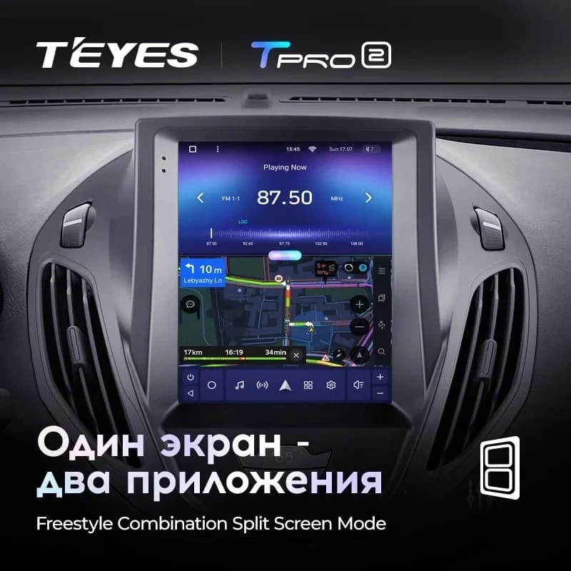 Штатная магнитола Tesla style Teyes TPRO 2 6/128 Ford Ranger 3 (2011-2015)