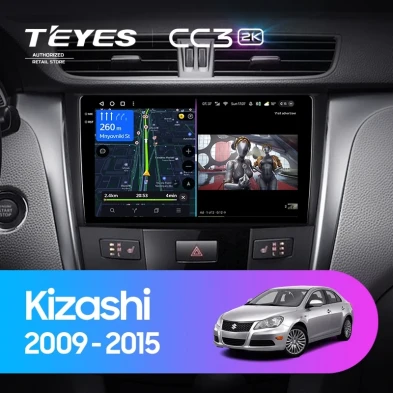 Штатная магнитола Teyes CC3 2K 360 6/128 Suzuki Kizashi (2009-2015)
