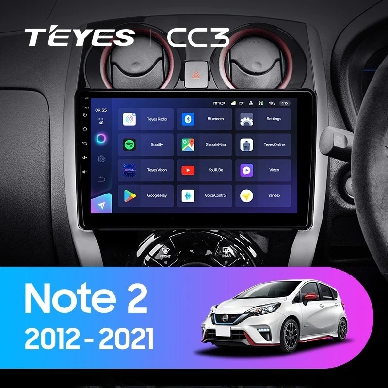 Штатная магнитола Teyes CC3 4/32 Nissan Note 2 E12 (2012-2021)