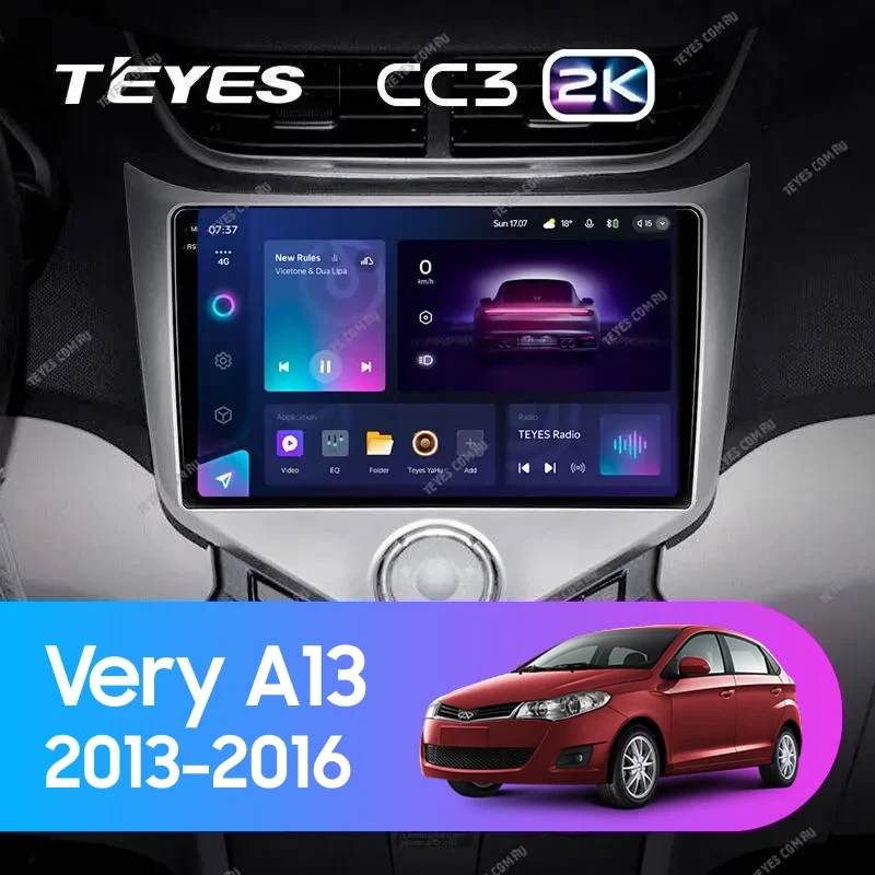Штатная магнитола Teyes CC3 2K 6/128 Chery Very A13 (2013-2016) F1
