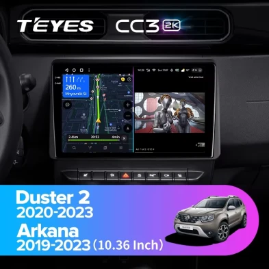 Штатная магнитола Teyes CC3 2K 6/128 Renault Arkana (2019-2023) F2
