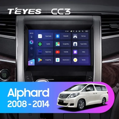 Штатная магнитола Teyes CC3 4/32 Toyota Alphard H20 (2008-2014)