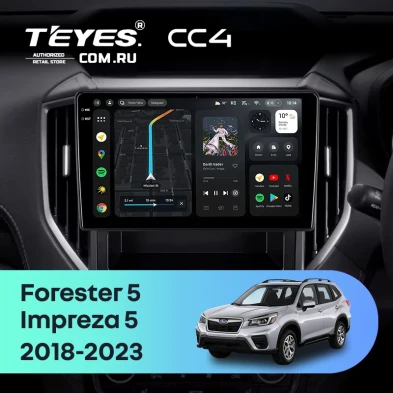 Штатная магнитола Teyes CC4 8/128 Subaru Impreza 5 (2018-2023)