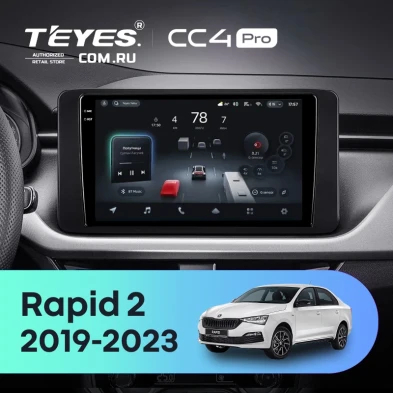 Штатная магнитола Teyes CC4 Pro 12/256 Skoda Rapid 2 (2019-2023)