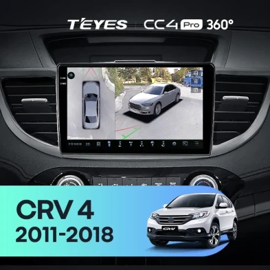 Штатная магнитола Teyes CC4 Pro 360 8/128 Honda CR-V 4 RM RE (2011-2018) 9" Тип-B