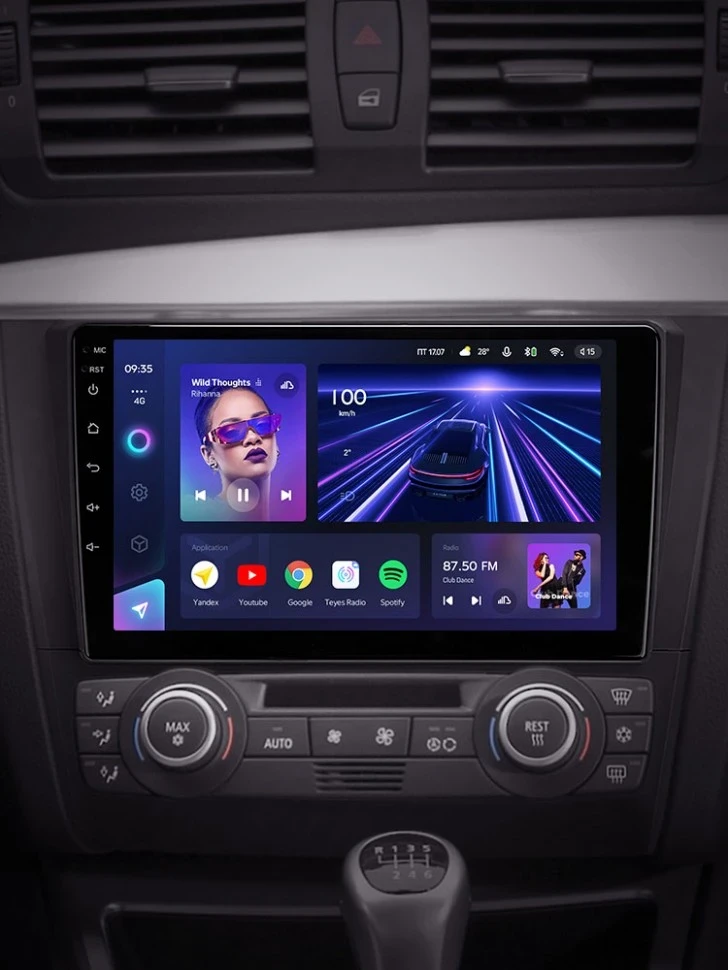 Штатная магнитола Teyes CC3 4/32 BMW 1 серия E88 E82 E81 E87 (2004-2011) F1