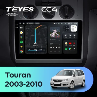Штатная магнитола Teyes CC4 6/64 Volkswagen Touran 1 (2003-2010) F1