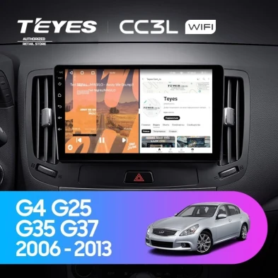 Штатная магнитола Teyes CC3L WiFi 2/32 Infiniti G4 G25 G35 G37 (2006-2013)