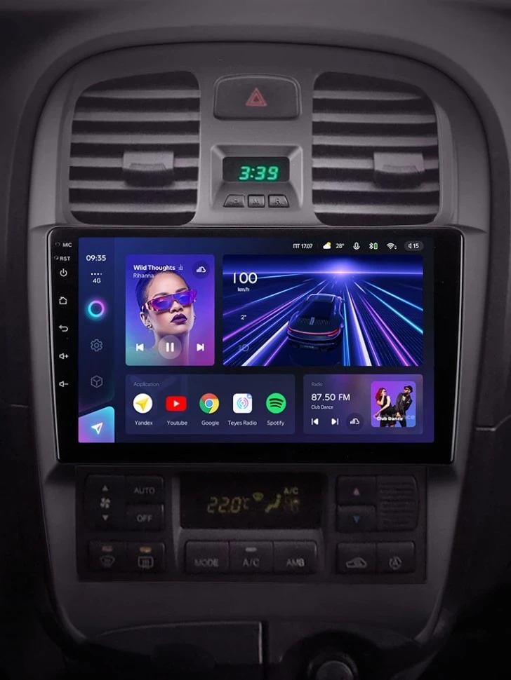 Штатная магнитола Teyes CC3 4/32 Hyundai Sonata EF рестайлинг (2001-2012)