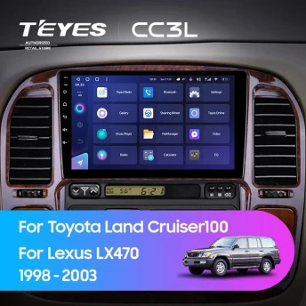 Штатная магнитола Teyes CC3L 4/64 Toyota Land Cruiser 100 (1998-2003) F1