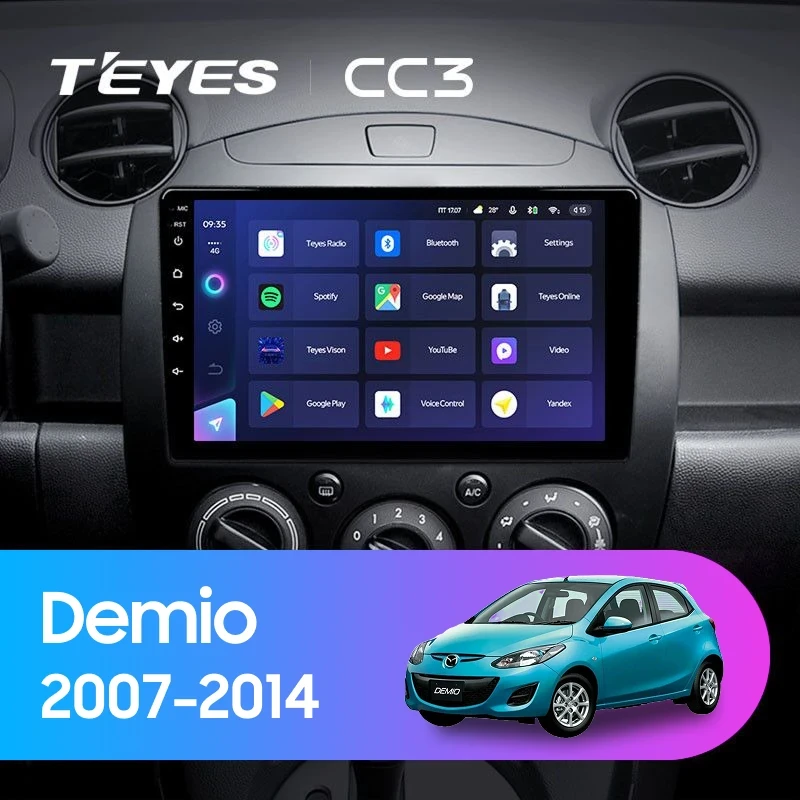 Штатная магнитола Teyes CC3 4/32 Mazda Demio DE (2007-2014)
