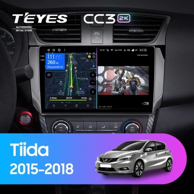 Штатная магнитола Teyes CC3 2K 4/64 Nissan Tiida C13 (2015-2018)