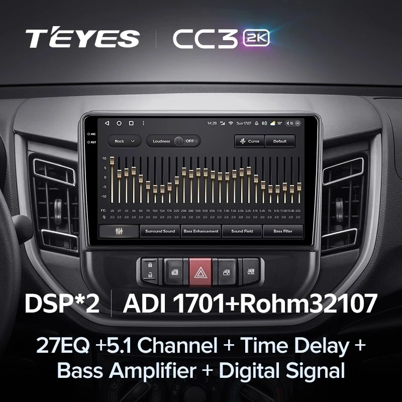 Штатная магнитола Teyes CC3 2K 4/32 Suzuki Celerio (2014-2023)