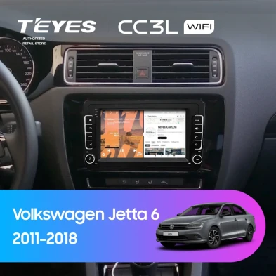 Штатная магнитола Teyes CC3L WiFi 2/32 Volkswagen Jetta 6 (2011-2018) (с кнопками) 7"