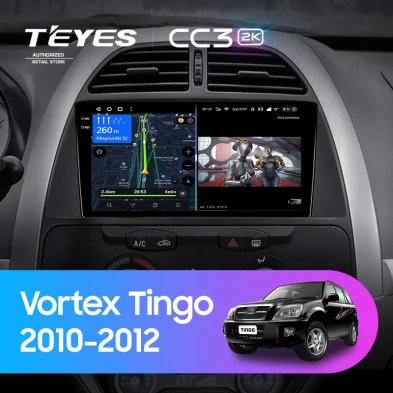 Штатная магнитола Teyes CC3 2K 360 6/128 Vortex Tingo (2010-2012)