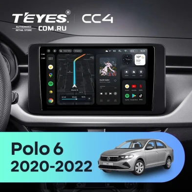 Штатная магнитола Teyes CC4 6/64 Volkswagen Polo 6 (2020-2022)