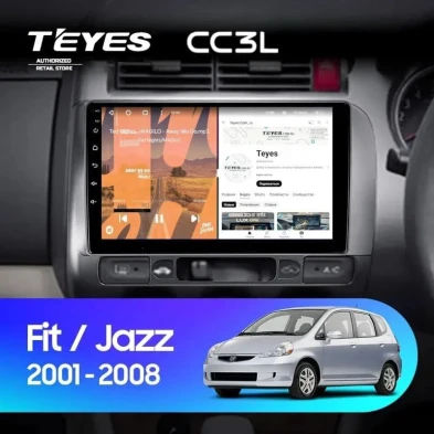 Штатная магнитола Teyes CC3L 4/64 Honda Fit GD (2001-2008) Правый руль