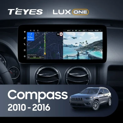 Штатная магнитола Teyes LUX ONE 4/64 Jeep Compass MK (2010-2016)