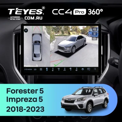 Штатная магнитола Teyes CC4 Pro 360 8/128 Subaru Forester 5 (2018-2023) (11")