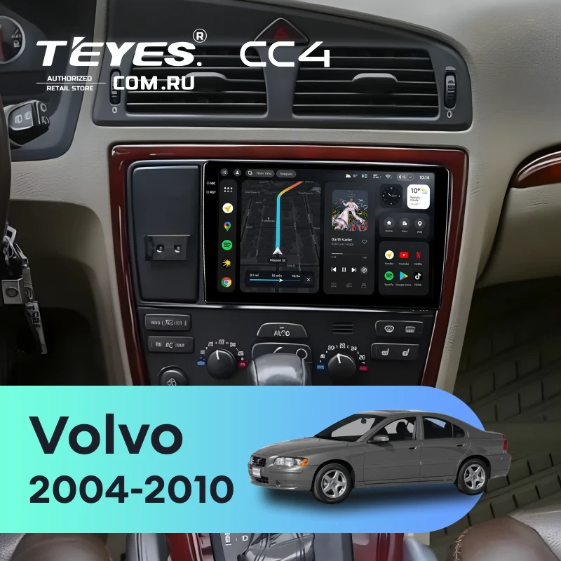 Штатная магнитола Teyes CC4 6/64 Volvo S60 (2004-2010)