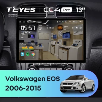 Штатная магнитола Teyes CC4 Pro 12/256 Volkswagen EOS (2006-2015) (13")