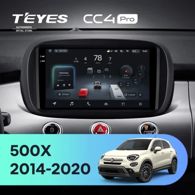 Штатная магнитола Teyes CC4 Pro 12/256 Fiat 500X (2014-2020)
