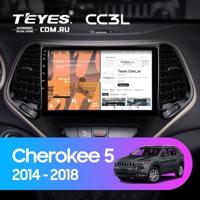 Штатная магнитола Teyes CC3L 4/64 Jeep Cherokee 5 KL (2014-2018)