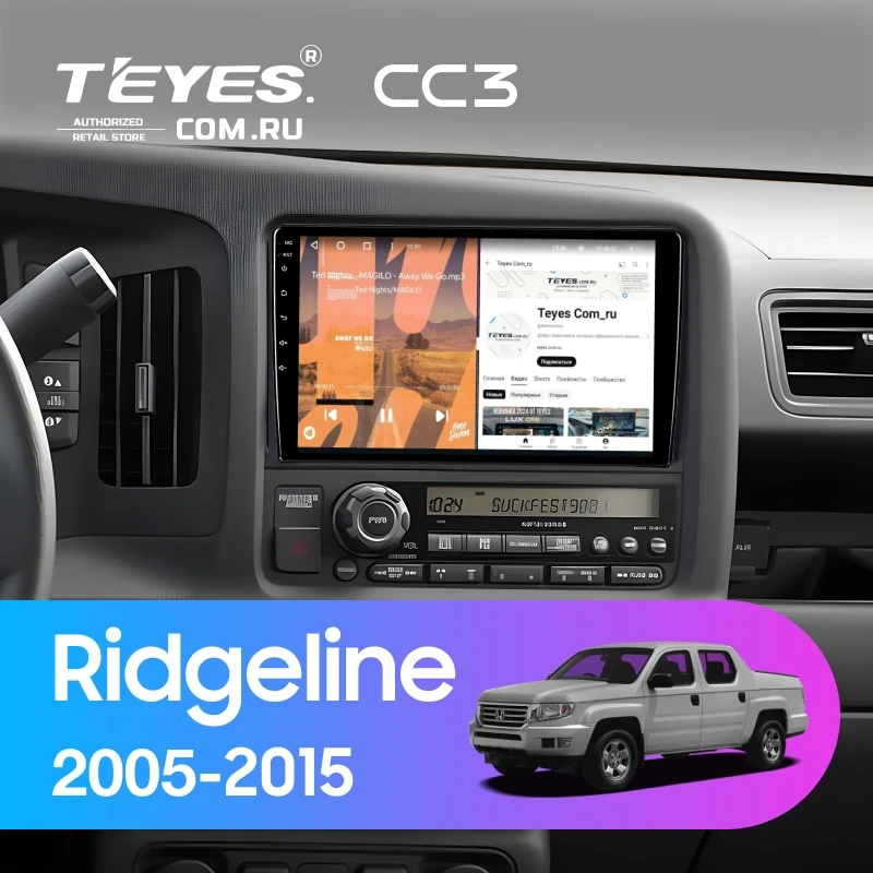 Штатная магнитола Teyes CC3 4/32 Honda Ridgeline (2005-2015)