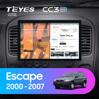 Штатная магнитола Teyes CC3 2K 6/128 Ford Escape (2000-2007) (11")