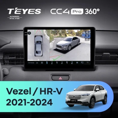 Штатная магнитола Teyes CC4 Pro 360 12/256 Honda Vezel 2 (2021-2024)